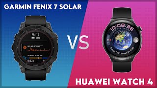 Garmin Fenix 7 Solar vs Huawei Watch 4 Comparison [upl. by Babbie]