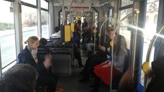 Junges Forum Theater Ulm Flashmob in der Straßenbahn Teil 1 [upl. by Elakram433]