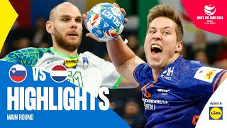 Will they make the semifinals 😨  Slovenia vs Netherlands  Highlights  Mens EHF EURO 2024 [upl. by Anelehs205]