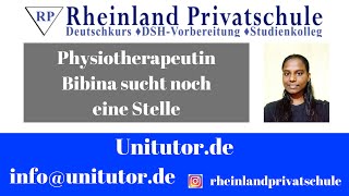 Physiotherapeutin Bibina sucht noch eine Stelle [upl. by Les]