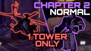 CHAPTER 2 FACTORIUM Normal Mode SOLO TRIUMPH with ONE TOWER  Tower Defense X  Roblox [upl. by Anitnatsnok]