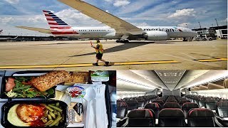 American Airlines 787 ECONOMY CLASS London to Chicago [upl. by Gardie783]