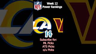 NFL Week 12 Power Rankings nfl nflpowerrankings nflfootball [upl. by Grider]