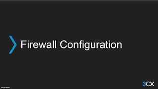 3CX Advanced 2 Firewall configuration [upl. by Alon]