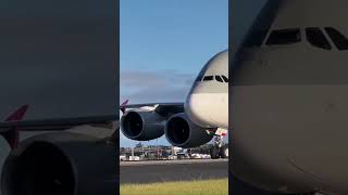 Qatar airways flight takeoff 🛫airbus a380 shortvideo [upl. by Winnick]