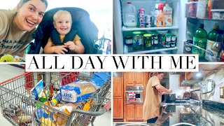 RELAXING CLEAN amp TIDY WITH ME BEFORE CHRISTMAS  GROCERY HAUL FAMILY OF 6 amp SAHM DAY IN THE LIFE [upl. by Clabo]