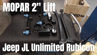 Jeep JL Unlimited Rubicon  MOPAR 2quot Lift Install [upl. by Ettenahs]