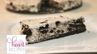 No Bake Oreo Cheesecake Recipe  I Heart Recipes [upl. by Lekzehcey604]