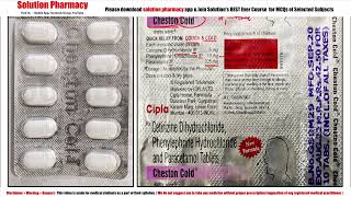 Cheston Cold Tablet  Cetrizine  Paracetamol  Phenylephrine  Medicine for Allergic Cold and Fever [upl. by Nosraep]