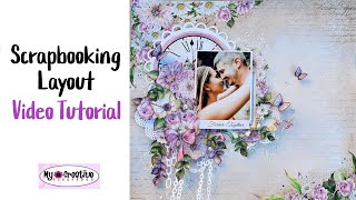 Scrapbooking layout Video Tutorial Scrapboys [upl. by Akinert]