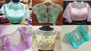 Latest Beautiful Net Blouse designs🥳🥳❤❤ [upl. by Nylessoj]