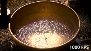 Il mandala dacqua di una campana tibetana video 4 di 4 singing bowl water mandala [upl. by Frieder]