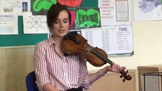 Sorcha Costello teaches Irish Fiddle in Feakle Co Clare 2018 [upl. by Henryk603]