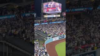 The Dodger fan that caught the Gleyber Torres “homer” is getting escorted out by security [upl. by Adnylam343]