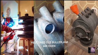 How pratical rebuild old air oven BULLERJAN weld other construction us oven heat Quartz sand [upl. by Ahtimat133]