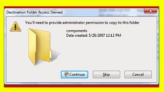 how to fix folder access denied [upl. by Atinaujnas]