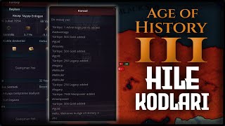 YENİ HİLE KODLARI  Age of History 3 [upl. by Acirehs]