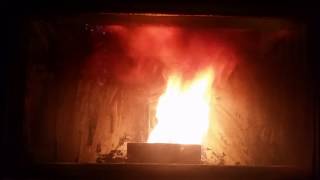 Englander wood pellet stove startup [upl. by Kilmarx]