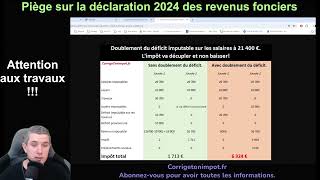 Travaux et location  le piège à éviter sur la déclaration dimpôt 2024 [upl. by Alleoj]