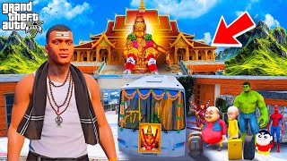 Shin Chan amp Franklin Going to ‘Sabarimala’ Ayyappa Temple in Kerala in Gta 5 in Telugu [upl. by Watkin]