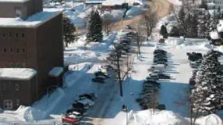 Winter Cycling at Michigan Tech Houghton Michigan [upl. by Avrom]