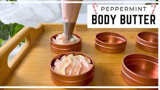 Homemade Peppermint Body Butter [upl. by Nyrhtac]