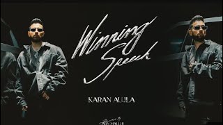 Winning speechFull song Karan Aujla  Mxrci  Latest Punjabi songs 2024 [upl. by Nylacaj]