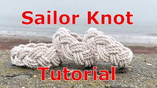 How to tie a turks head sailor knot bracelet by Julia [upl. by Nodle]