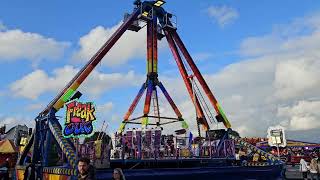 Bridgwater Fair Walk Thru 2023 funfair funfair rides funfairsuk [upl. by Isnan831]