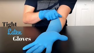 Latex Gloves Small Blue [upl. by Ymerej262]