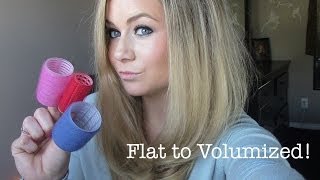 Volumized Hair using Velcro Rollers [upl. by Noitna]