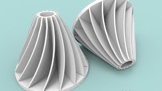 3D modelling impeller in AutoCAD [upl. by Joeann]