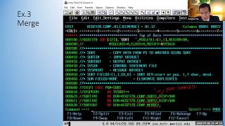 zOS 11 DFSORT  Sort Merge and Extract [upl. by Atilrac397]