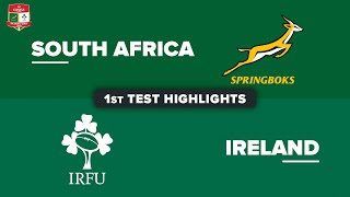 HIGHLIGHTS  SOUTH AFRICA v IRELAND  July Internationals 2024  First Test [upl. by Losse]