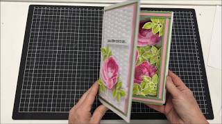 3D SHADOW BOX BOOK BOX CARD TUTORIAL [upl. by Hteik]