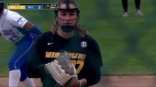 HIGHLIGHTS Mizzou Softball Picks up Midweek Win at SLU [upl. by Jenni]