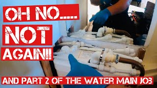 TOILET MACERATOR BLOCKED amp PART 2 of the WATER MAIN ISSUE  PLUMBING UK [upl. by Binah]