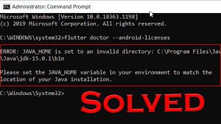 Fix JAVAHOME is set to an invalid directory [upl. by Illehs101]