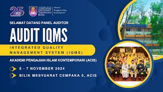 AUDIT iQMS ACIS 2024 [upl. by Narcho]