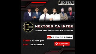 NextGen CA Inter A New Syllabus Edition by Expert [upl. by Irrahs173]