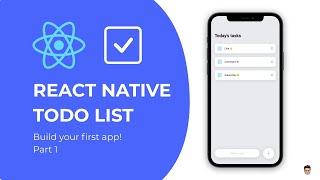 👉 Build your first React Native app  Todo List Tutorial Part 1 [upl. by Llednohs166]