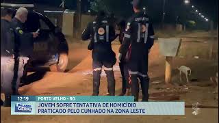 Jovem sofre tentativa de homicídio pelo cunhado na Zona Leste [upl. by Yeznil]