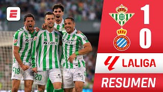 Real Betis selló triunfo 10 ante Espanyol con gol agónico de LO CELSO que está intratable  La Liga [upl. by Nairot]