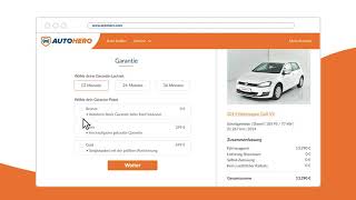 Deine OnlineBestellung bei Autohero [upl. by Latsyrhk]