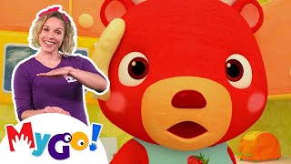 Pat A Cake  CoComelon Nursery Rhymes amp Kids Songs  MyGo Sign Language For Kids [upl. by Shena]