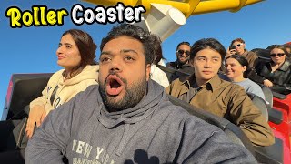 Riding A Roller Coaster On A Beach 😍🎢  Samandar Mein Amusement Park In United States Of America 🇺🇸 [upl. by Dell]