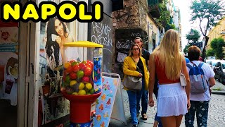 Walking around the City Center of Napoli Naples Italy 4K Piazza Dante Via PortAlba [upl. by Trout12]