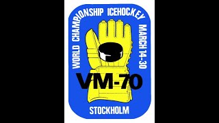 Hockey  WC 1970 2nd Game group CSSRSweden [upl. by Etteiluj]