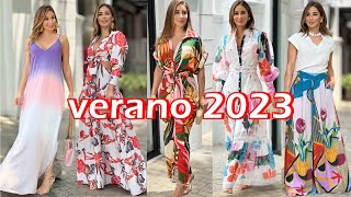 VESTIDOS DE MODA VERANO 2023 MODERNOS ELEGANTES Y SENCILLOS VESTIDOS EN TENDENCIA PRIMAVERA 2023🌞⛱💦 [upl. by Dimitris373]