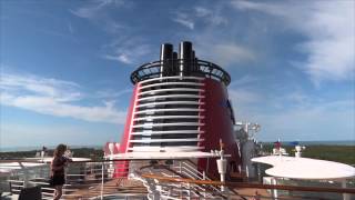 Mini concert on Disney Fantasy foghorn [upl. by Dnalevelc217]